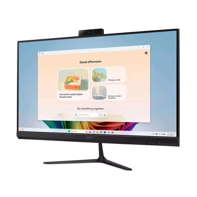 Acer Aspire C27B AI AR7432 NL Copilot+ PC AMD Ryzen™ AI 5 350 68,6 cm (27 colių) 1920 x 1080 pikselių Viskas viename kompiuteris 32 GB DDR4-SDRAM 1 TB SSD Windows 11 Home Wi-Fi 6E (802.11ax) Juoda