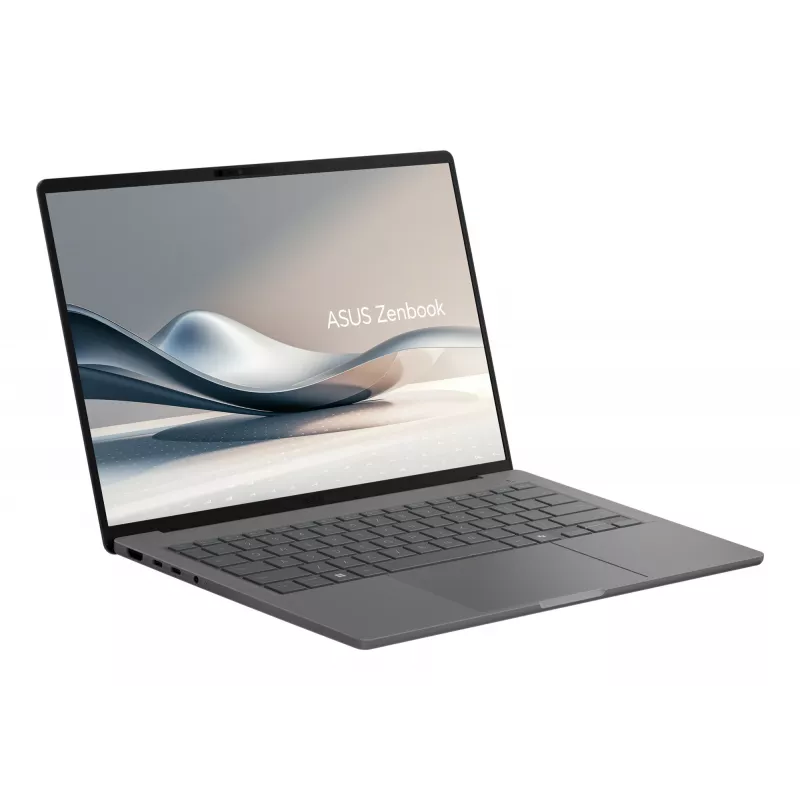ASUS Zenbook A14 UX3407QA-QD343X nešiojamas kompiuteris 35,6 cm (14 colių) WUXGA Snapdragon X1-26-100 32 GB LPDDR5x-SDRAM 1 TB SSD Wi-Fi 6E Windows 11 Pro pilka