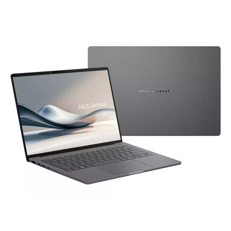 ASUS Zenbook A14 UX3407QA-QD343X nešiojamas kompiuteris 35,6 cm (14 colių) WUXGA Snapdragon X1-26-100 32 GB LPDDR5x-SDRAM 1 TB SSD Wi-Fi 6E Windows 11 Pro pilka