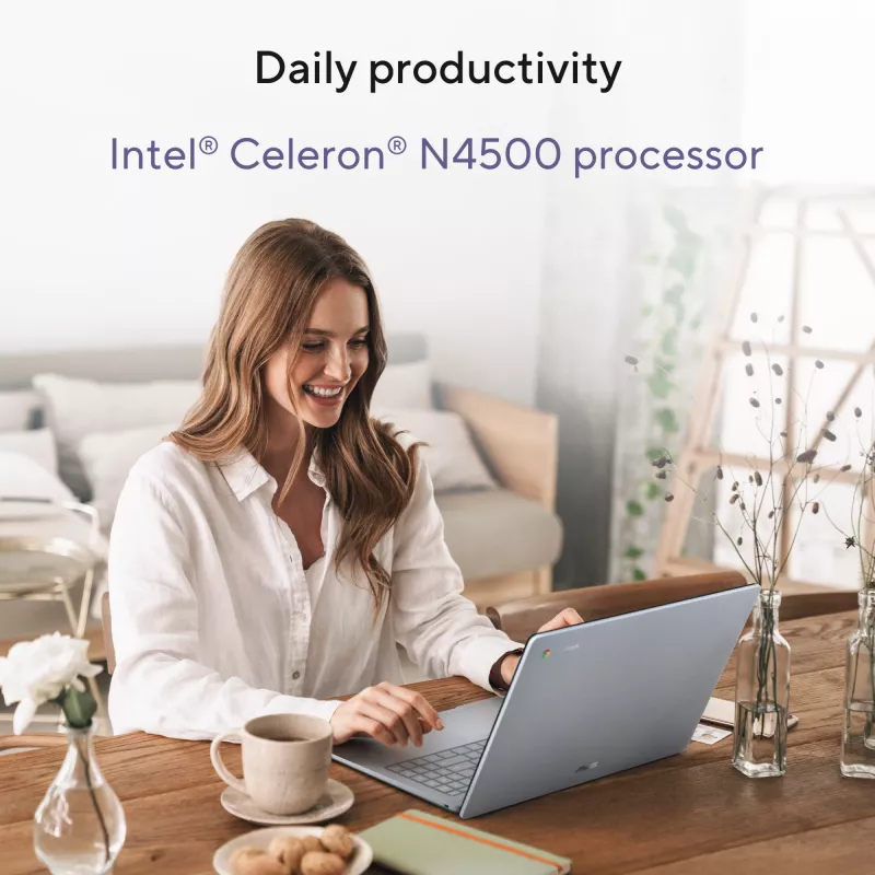 ASUS Chromebook CB1505CTA-S70197-CBE Intel® N N150 39.6 cm (15.6 colio) Full HD 8 GB LPDDR5-SDRAM 64 GB eMMC Wi-Fi 6 (802.11ax) ChromeOS Pilka US International