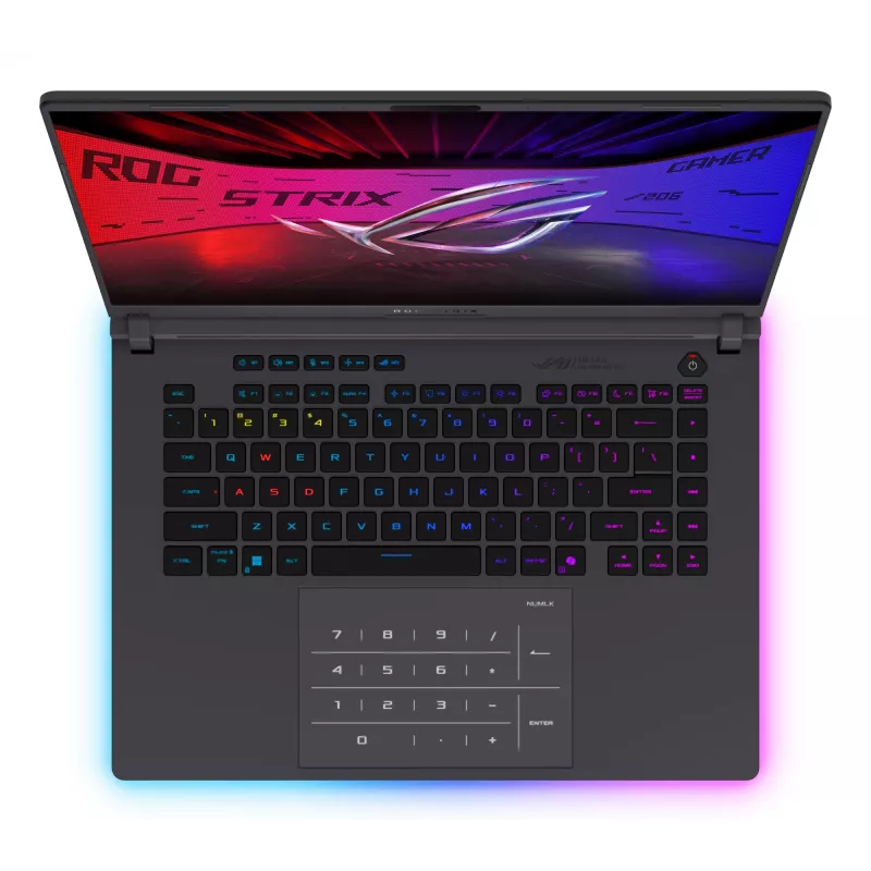 Nešiojamas kompiuteris ASUS ROG Strix G16 G615JMR-DICRV235W Intel® Core™ i7-14650HX 40.6 cm (16 colių) WUXGA 16 GB DDR5-SDRAM 1 TB SSD NVIDIA GeForce RTX 5060 Wi-Fi 7 (802.11be) Windows 11 Home Juoda, Pilka