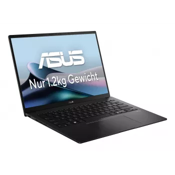 ASUS Zenbook 14 OLED UM3406GA-QD030W Copilot+ PC nešiojamas kompiuteris AMD Ryzen™ AI 7 445 35,6 cm (14 colių) WUXGA 32 GB LPDDR5x-SDRAM 1 TB SSD Wi-Fi 6E (802.11ax) Windows 11 Home vokiška juoda