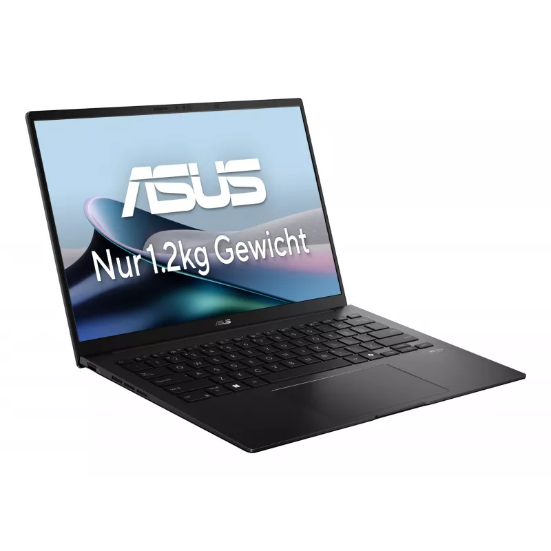 ASUS Zenbook 14 OLED UM3406GA-QD030W Copilot+ PC nešiojamas kompiuteris AMD Ryzen™ AI 7 445 35,6 cm (14 colių) WUXGA 32 GB LPDDR5x-SDRAM 1 TB SSD Wi-Fi 6E (802.11ax) Windows 11 Home vokiška juoda