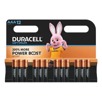 Baterija Duracell Optimum AAA, šarminė, vienkartinė