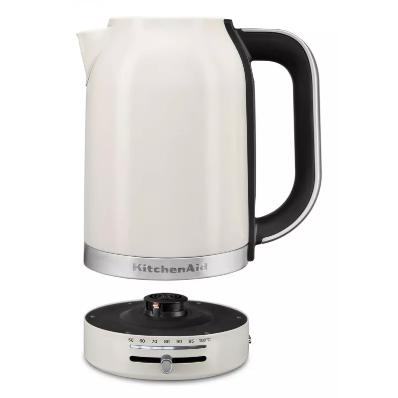 Virdulys elektrinis KitchenAid 5KEK1701EPL 1,7 L 2400 W Juoda, Nerūdijantis plienas, Balta