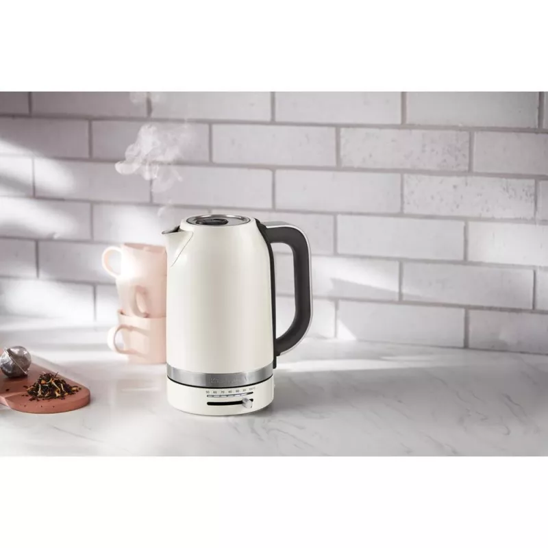 Virdulys elektrinis KitchenAid 5KEK1701EPL 1,7 L 2400 W Juoda, Nerūdijantis plienas, Balta