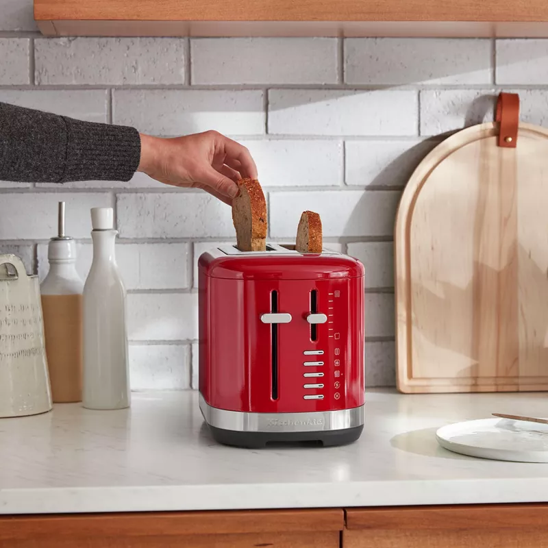 Skrudintuvas KitchenAid 5KMT2109EER 2 riekėms 980 W Juoda, Raudona, Nerūdijantis plienas