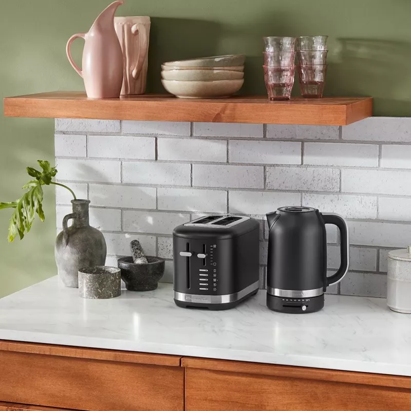 Skrudintuvas KitchenAid 5KMT2109EBM 2 griežinėliai 980 W Juodas, Nerūdijantis plienas