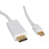 Sandberg MiniDP 1.2 > HDMI 4K 2m, 2 m, Mini DisplayPort, HDMI, Kištukas, Kištukas, Baltas