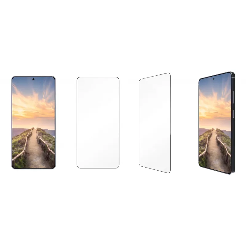 dbramante1928 eco-shield Galaxy S26 Ultra – Juodas kraštas, Samsung Galaxy S26 Ultra, Skaidrus, 1 vnt. Grūdinto stiklo ekrano apsauga