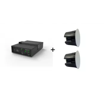 Vivolink Audiopaketas: 6.5 inch 40W aktyvus žemų dažnių garsiakalbis + 2 aukštos klasės lubiniai garsiakalbiai (ribotas rinkinio pasiūlymas) 110W