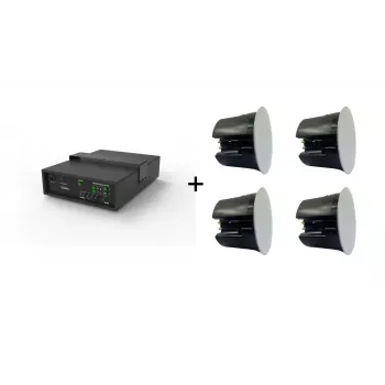 Vivolink Audiopaketas Subwoofer 6.5 + 4 x premium 40W lubiniai garsiakalbiai (ribotas komplektinis pasiūlymas) Juodas Laidinis 110 W