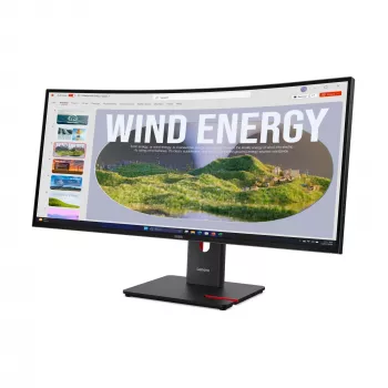 Lenovo ThinkVision T34WD-40 Monitor, 86,4 cm (34 colių), 3440 x 1440 pikselių, Wide Quad HD, LED, 6 ms, Juodas