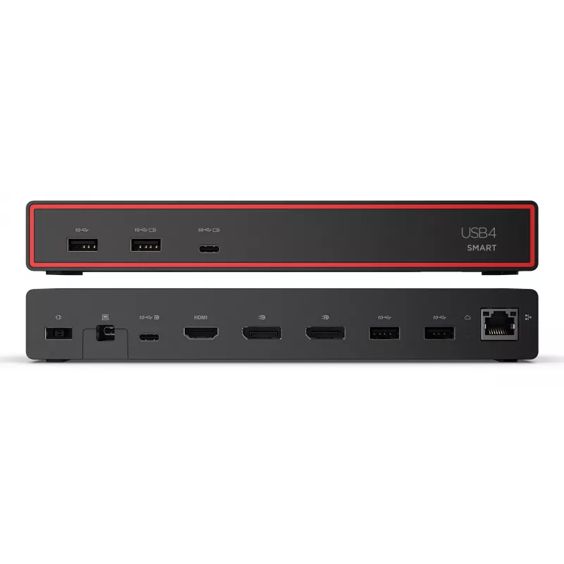 Lenovo ThinkPad USB4 Smart Dock 5500 su 135W adapteriu, juodas, laidinis