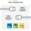 StarTech.com 1 m (3,3 pėdų) baltas USB-C įkrovimo laidas 2 vnt. pakuotė, USB C laidas, USB 2.0 Type-C nešiojamojo kompiuterio įkroviklio laidas, 60W 3A Power Delivery, TPE apvalkalas, USB-C duomenų perdavimo laidas, M/M
