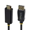 StarTech.com 2 m DisplayPort į HDMI adapterio laidas su fiksavimo jungtimis, 4K 60Hz, HDR, vienakryptis DP į HDMI vaizdo keitiklis, DP staliniam kompiuteriui prie HDMI monitoriaus