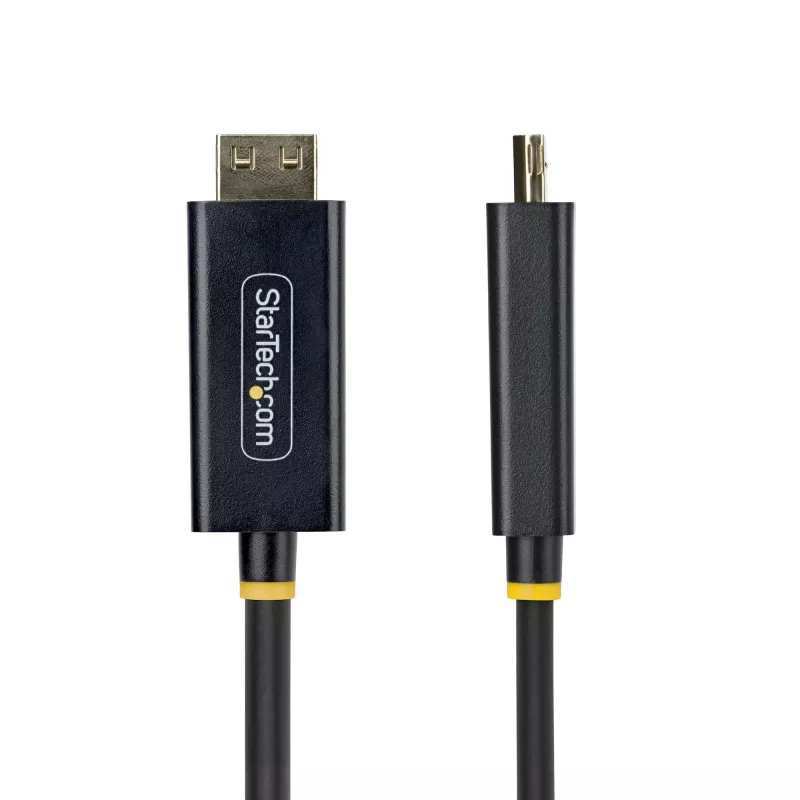 StarTech.com 2 m DisplayPort į HDMI adapterio laidas su fiksavimo jungtimis, 4K 60Hz, HDR, vienakryptis DP į HDMI vaizdo keitiklis, DP staliniam kompiuteriui prie HDMI monitoriaus