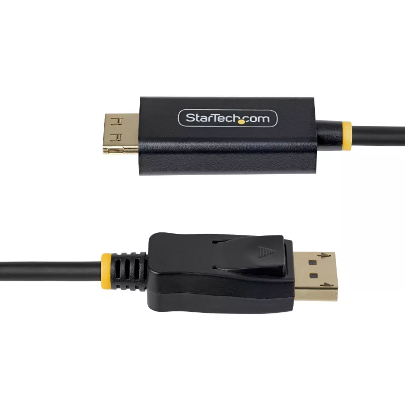 StarTech.com 2 m DisplayPort į HDMI adapterio laidas su fiksavimo jungtimis, 4K 60Hz, HDR, vienakryptis DP į HDMI vaizdo keitiklis, DP staliniam kompiuteriui prie HDMI monitoriaus