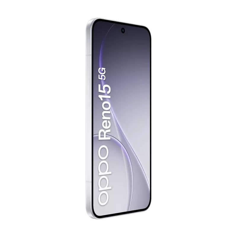 OPPO Reno15 5G 16,7 cm (6,59 colio) Dual SIM Android 16.0 USB Type-C 8 GB 512 GB 6500 mAh Baltas