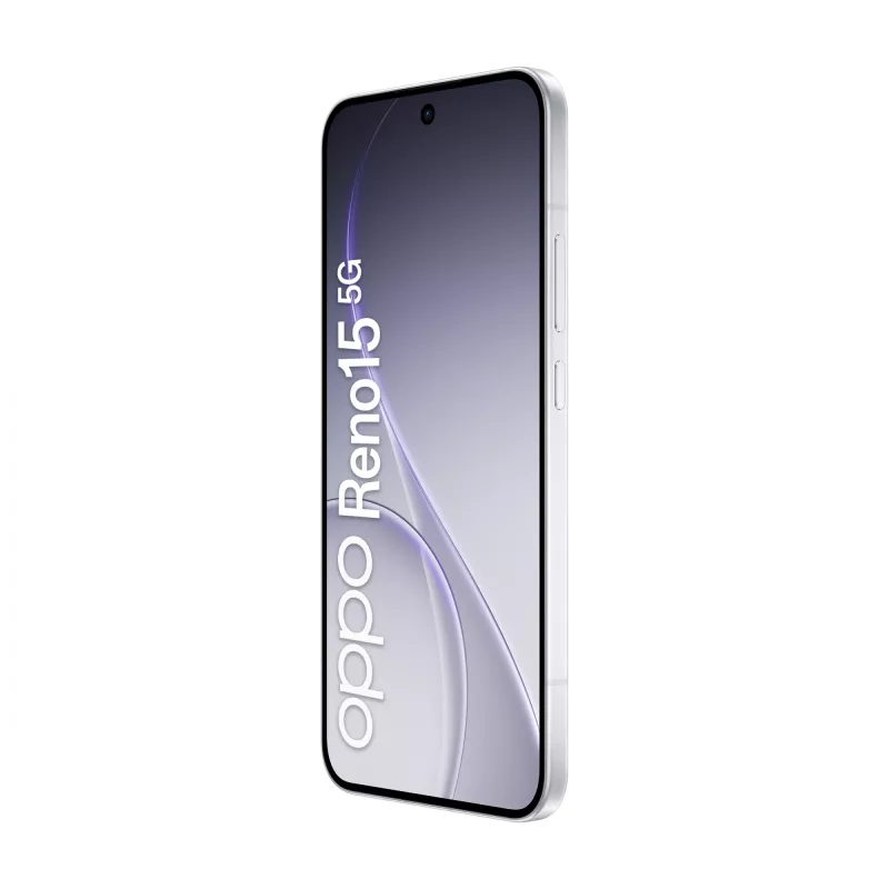 OPPO Reno15 5G 16,7 cm (6,59 colio) Dual SIM Android 16.0 USB Type-C 8 GB 512 GB 6500 mAh Baltas