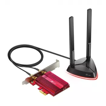 TP-Link Archer TX3000E belaidis PCIe adapteris AX3000 Wi-Fi 6 Bluetooth 5.0, 2402 Mbit/s, juoda, raudona
