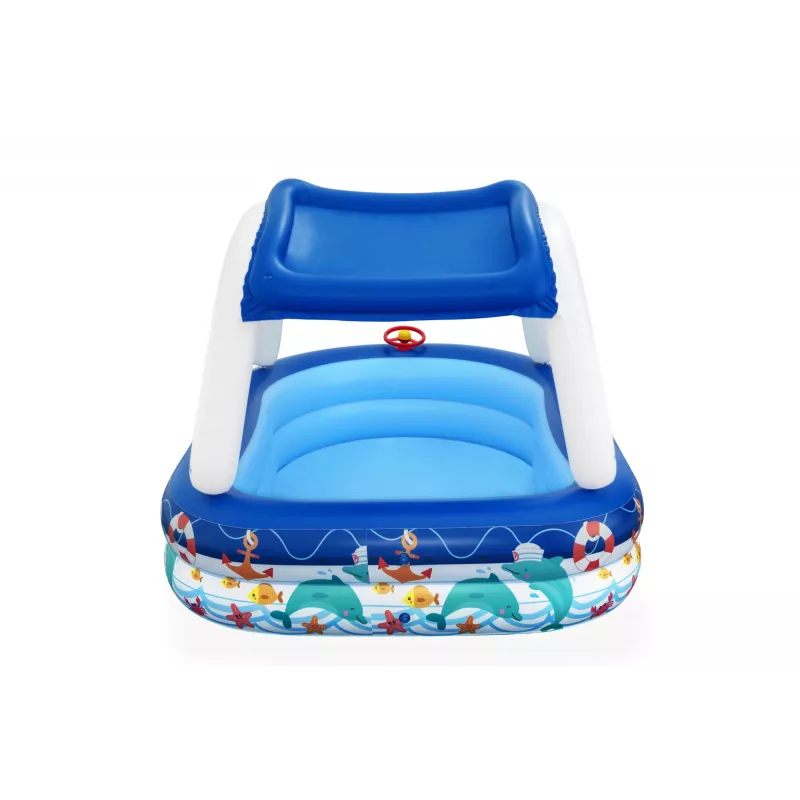 Bestway Sea Captain Inflatable Family Pool su UV Careful saulės skydeliu