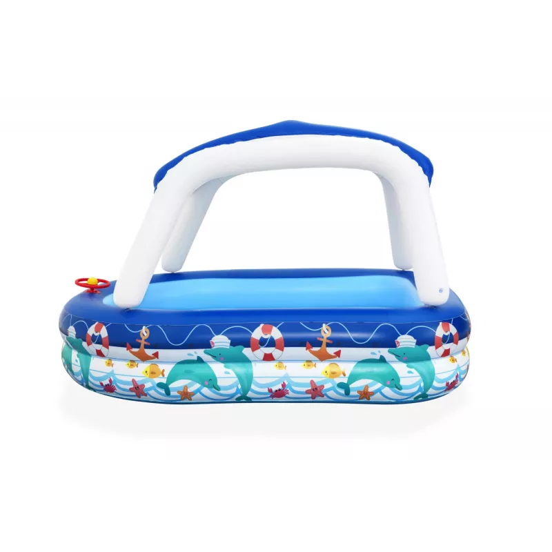 Bestway Sea Captain Inflatable Family Pool su UV Careful saulės skydeliu