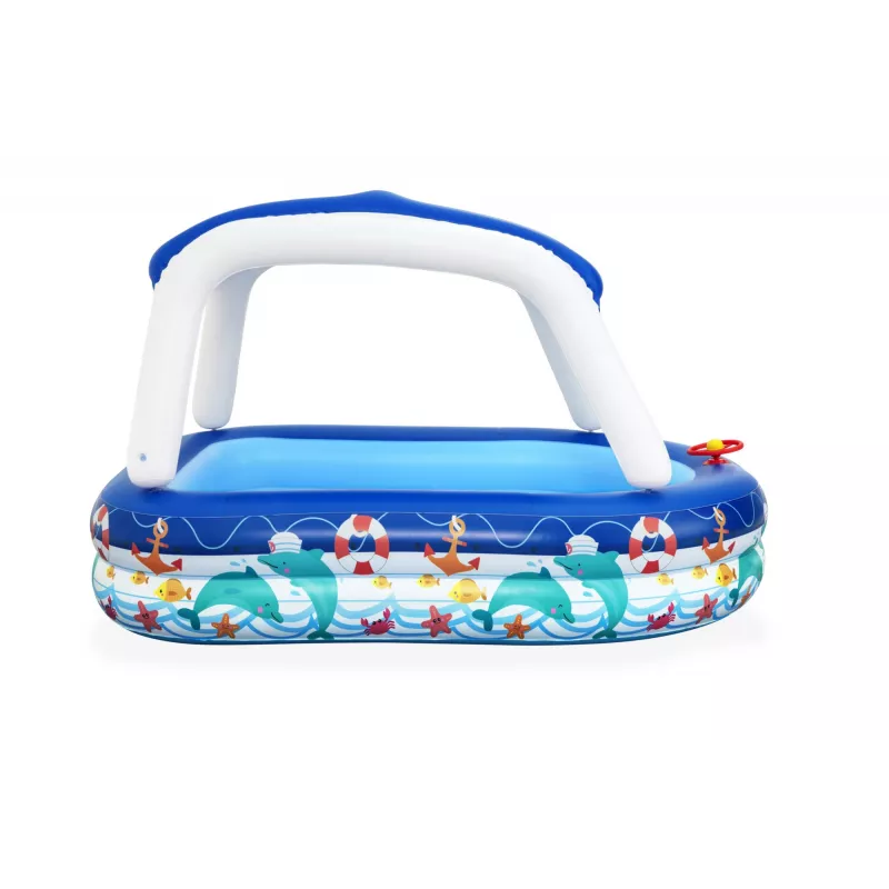 Bestway Sea Captain Inflatable Family Pool su UV Careful saulės skydeliu