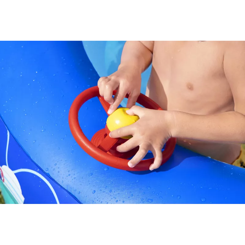 Bestway Sea Captain Inflatable Family Pool su UV Careful saulės skydeliu