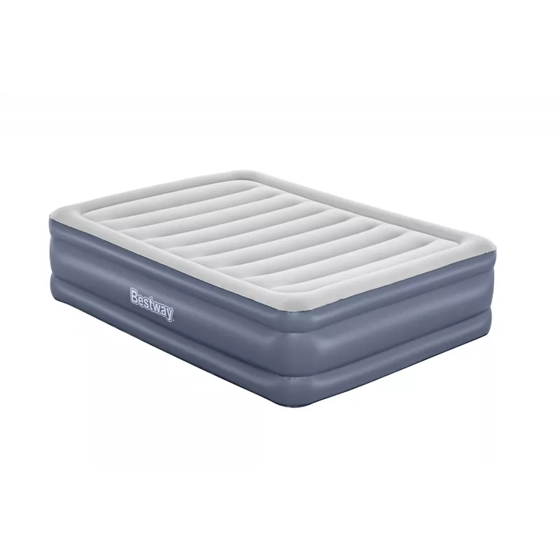 Pripučiamas čiužinys Bestway Tritech Queen su įmontuotu siurbliu ir antimikrobine danga 2,03 m x 1,52 m x 51 cm