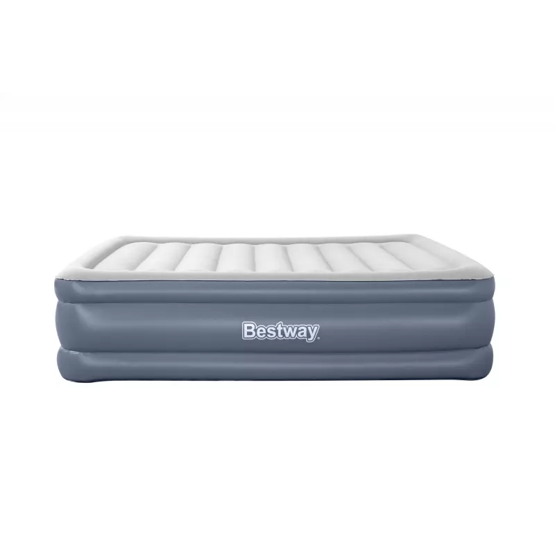 Pripučiamas čiužinys Bestway Tritech Queen su įmontuotu siurbliu ir antimikrobine danga 2,03 m x 1,52 m x 51 cm