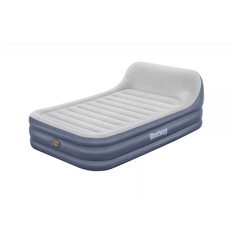 Bestway Tritech SleekFlow Headboard pripučiamas čiužinys Queen su įmontuotu AC siurbliu ir antimikrobine danga 2,26 m x 1,52 m x 84 cm
