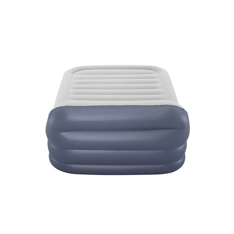 Bestway Tritech SleekFlow Headboard pripučiamas čiužinys Queen su įmontuotu AC siurbliu ir antimikrobine danga 2,26 m x 1,52 m x 84 cm
