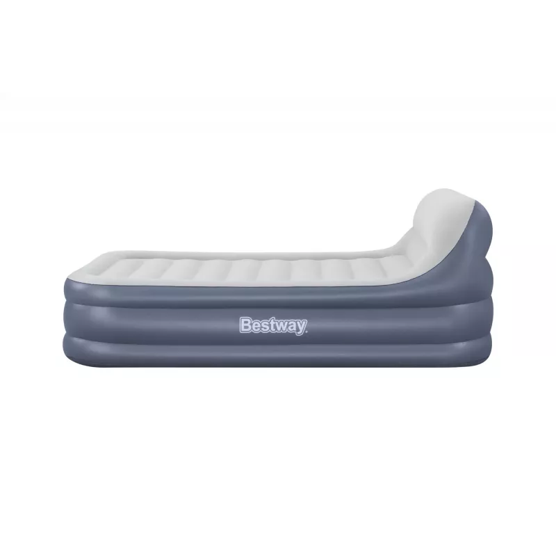 Bestway Tritech SleekFlow Headboard pripučiamas čiužinys Queen su įmontuotu AC siurbliu ir antimikrobine danga 2,26 m x 1,52 m x 84 cm