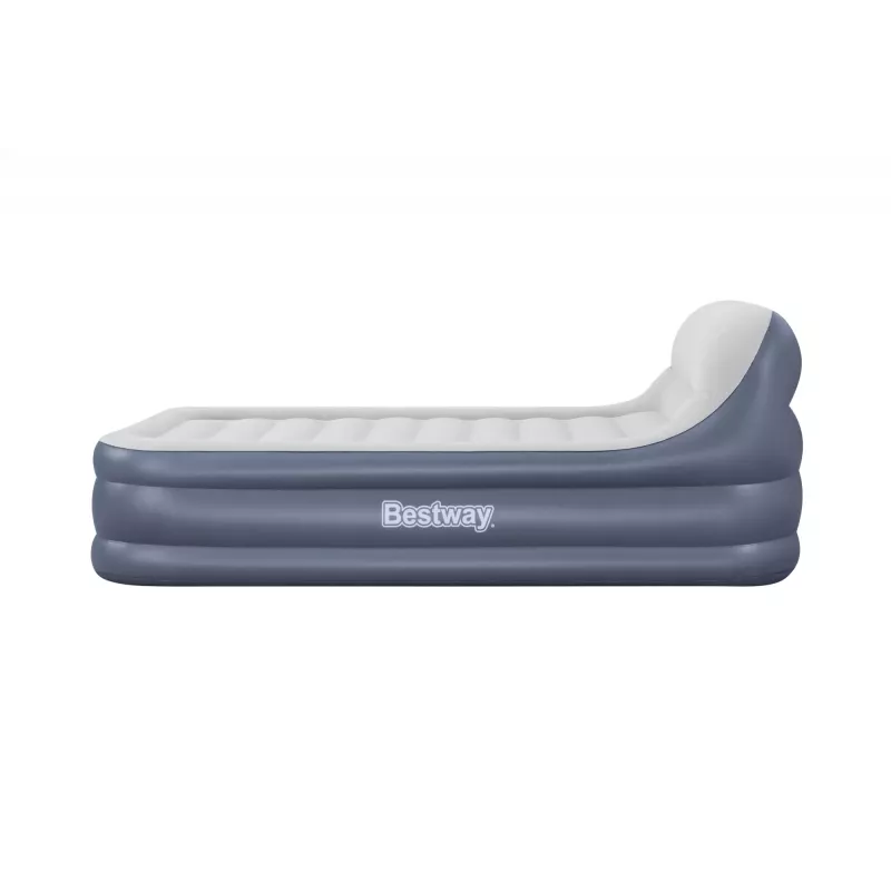 Bestway Tritech SleekFlow Headboard pripučiamas čiužinys Queen su įmontuotu AC siurbliu ir antimikrobine danga 2,26 m x 1,52 m x 84 cm