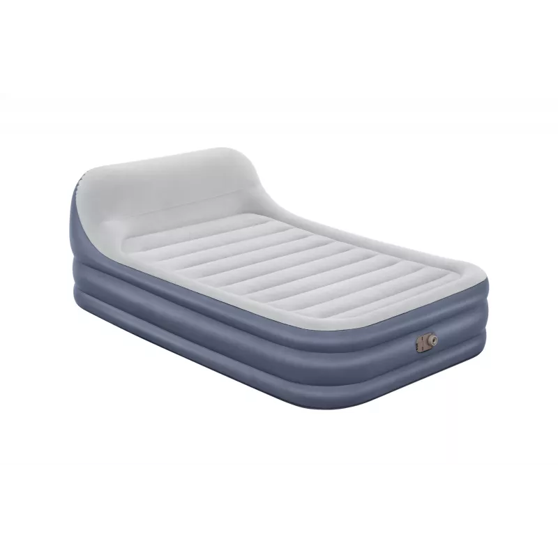 Bestway Tritech SleekFlow Headboard pripučiamas čiužinys Queen su įmontuotu AC siurbliu ir antimikrobine danga 2,26 m x 1,52 m x 84 cm