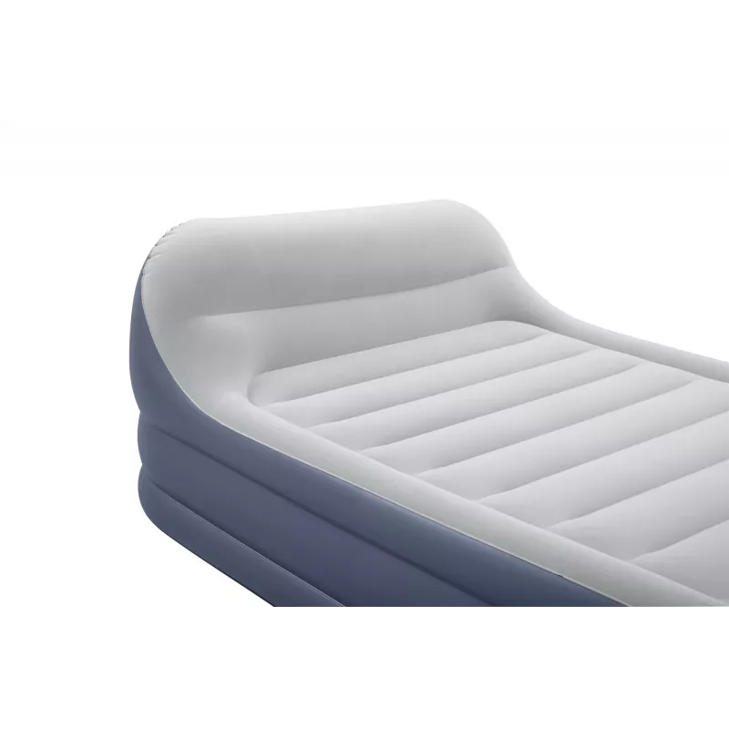 Bestway Tritech SleekFlow Headboard pripučiamas čiužinys Queen su įmontuotu AC siurbliu ir antimikrobine danga 2,26 m x 1,52 m x 84 cm
