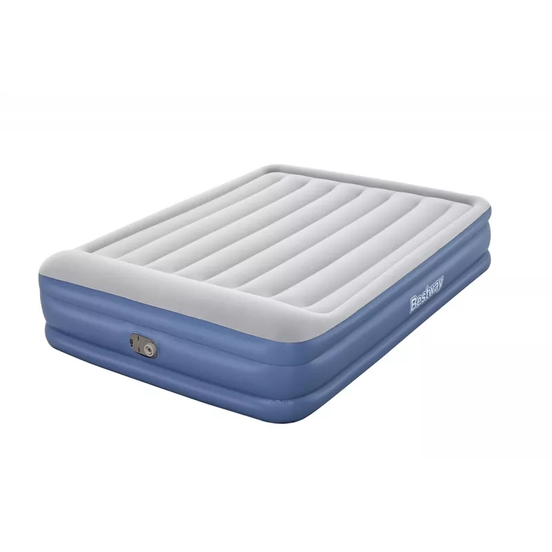 Bestway Tritech pripučiamas čiužinys Queen su įmontuotu AC siurbliu ir antimikrobine danga 2,03 m x 1,52 m x 46 cm