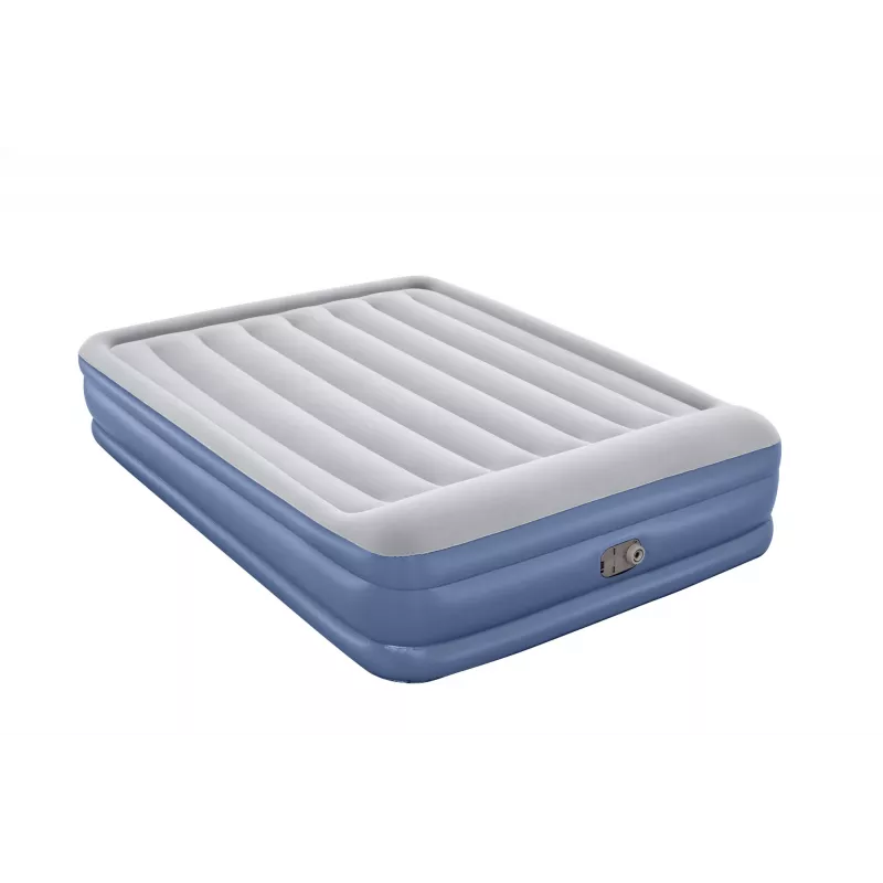 Bestway Tritech pripučiamas čiužinys Queen su įmontuotu AC siurbliu ir antimikrobine danga 2,03 m x 1,52 m x 46 cm
