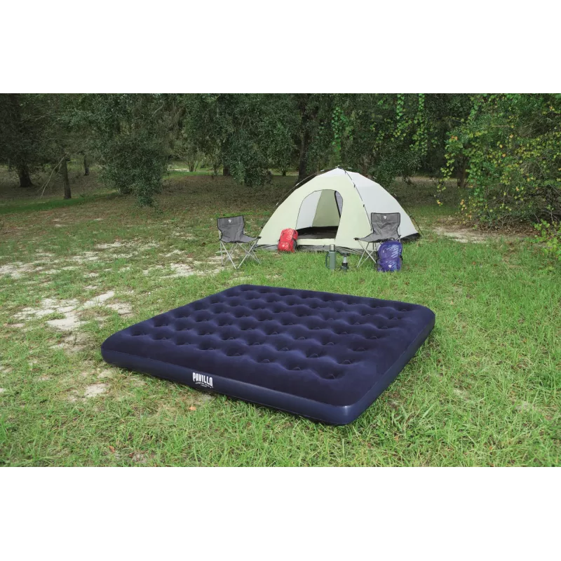 Bestway Flocked pripučiamas čiužinys King - 2,03 m x 1,83 m x 22 cm, dvivietis