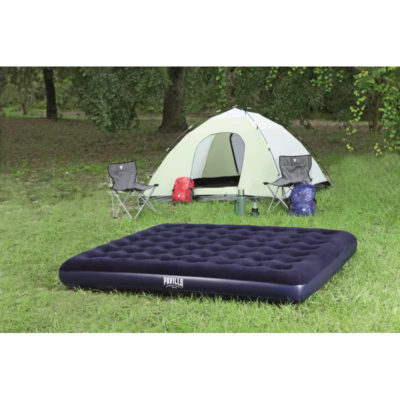 Bestway Flocked pripučiamas čiužinys King - 2,03 m x 1,83 m x 22 cm, dvivietis