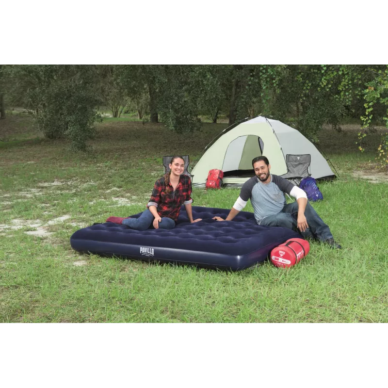 Bestway Flocked pripučiamas čiužinys King - 2,03 m x 1,83 m x 22 cm, dvivietis