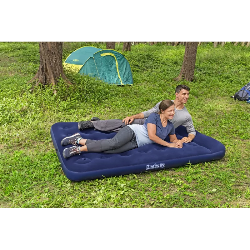 Pripučiamas čiužinys Bestway Full su įmontuotu kojiniu siurbliu 1,91 m x 1,37 m x 28 cm
