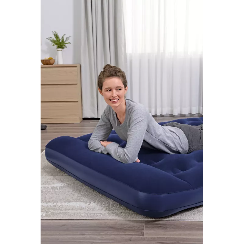 Pripučiamas čiužinys Bestway Full su įmontuotu kojiniu siurbliu 1,91 m x 1,37 m x 28 cm