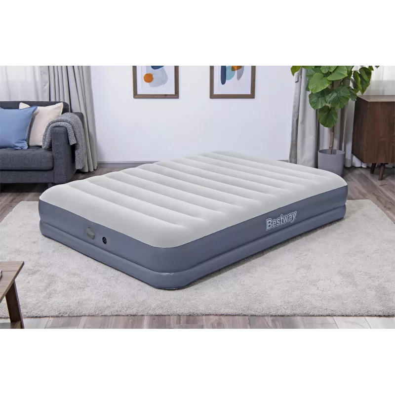 Pripučiamas čiužinys Bestway Tritech Queen su įkraunamu siurbliu 2,03 m x 1,52 m x 36 cm