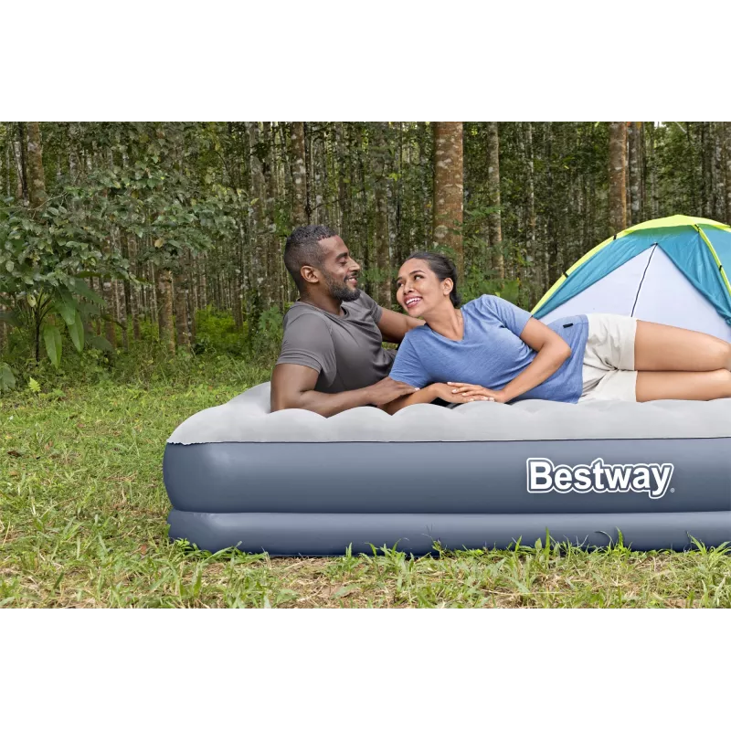 Pripučiamas čiužinys Bestway Tritech Queen su įkraunamu siurbliu 2,03 m x 1,52 m x 36 cm