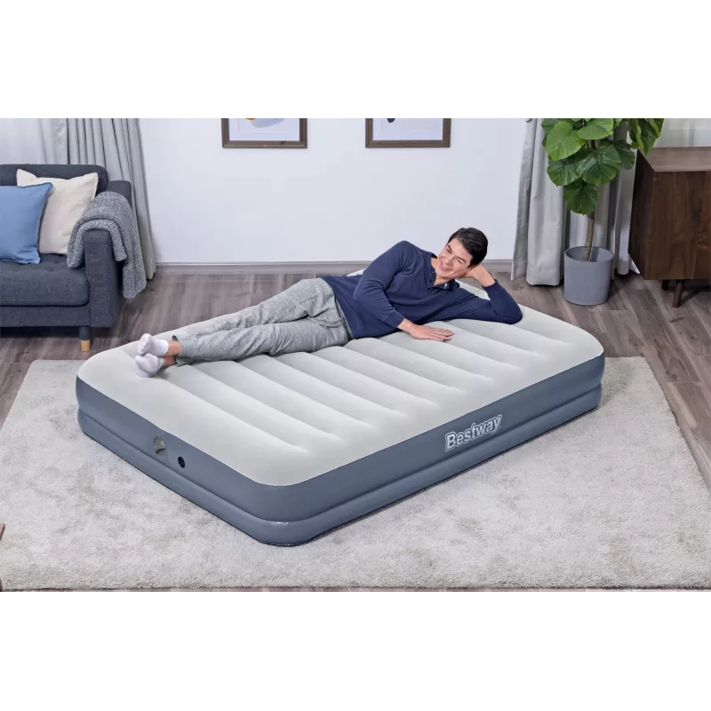 Pripučiamas čiužinys Bestway Tritech Queen su įkraunamu siurbliu 2,03 m x 1,52 m x 36 cm