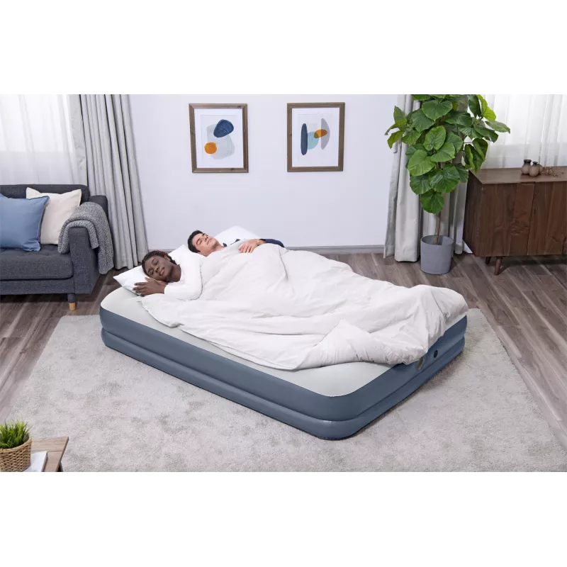 Pripučiamas čiužinys Bestway Tritech Queen su įkraunamu siurbliu 2,03 m x 1,52 m x 36 cm