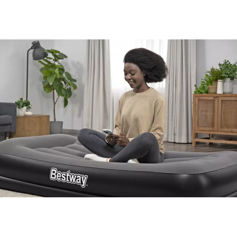 Bestway Tritech Twin pripučiamas čiužinys su įmontuotu USB siurbliu 1,91 m x 97 cm x 36 cm