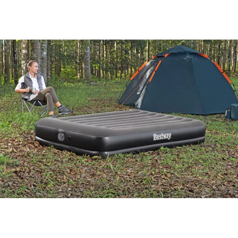 Pripučiamas čiužinys Bestway Tritech Queen su įmontuotu USB siurbliu 2,03 m x 1,52 m x 36 cm